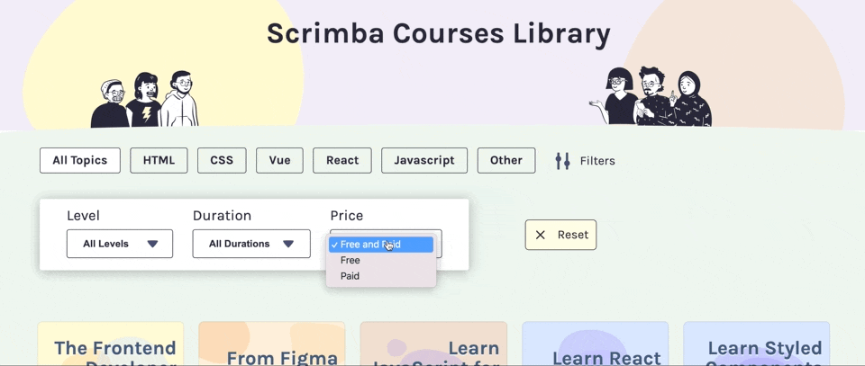 Scrimba demo free courses