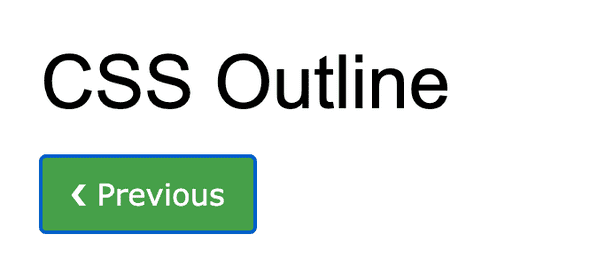 CSS Outline example on button